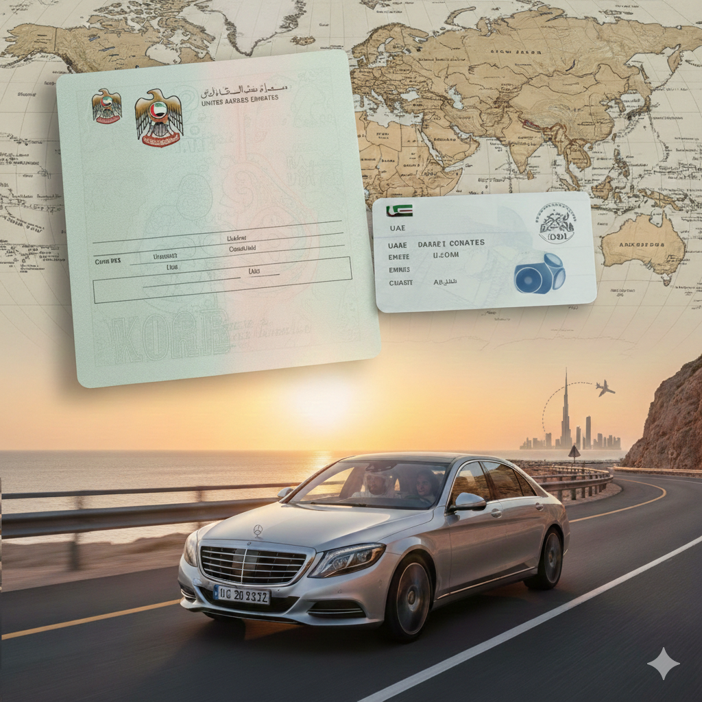 استخراج رخصة قيادة دولية في الامارات