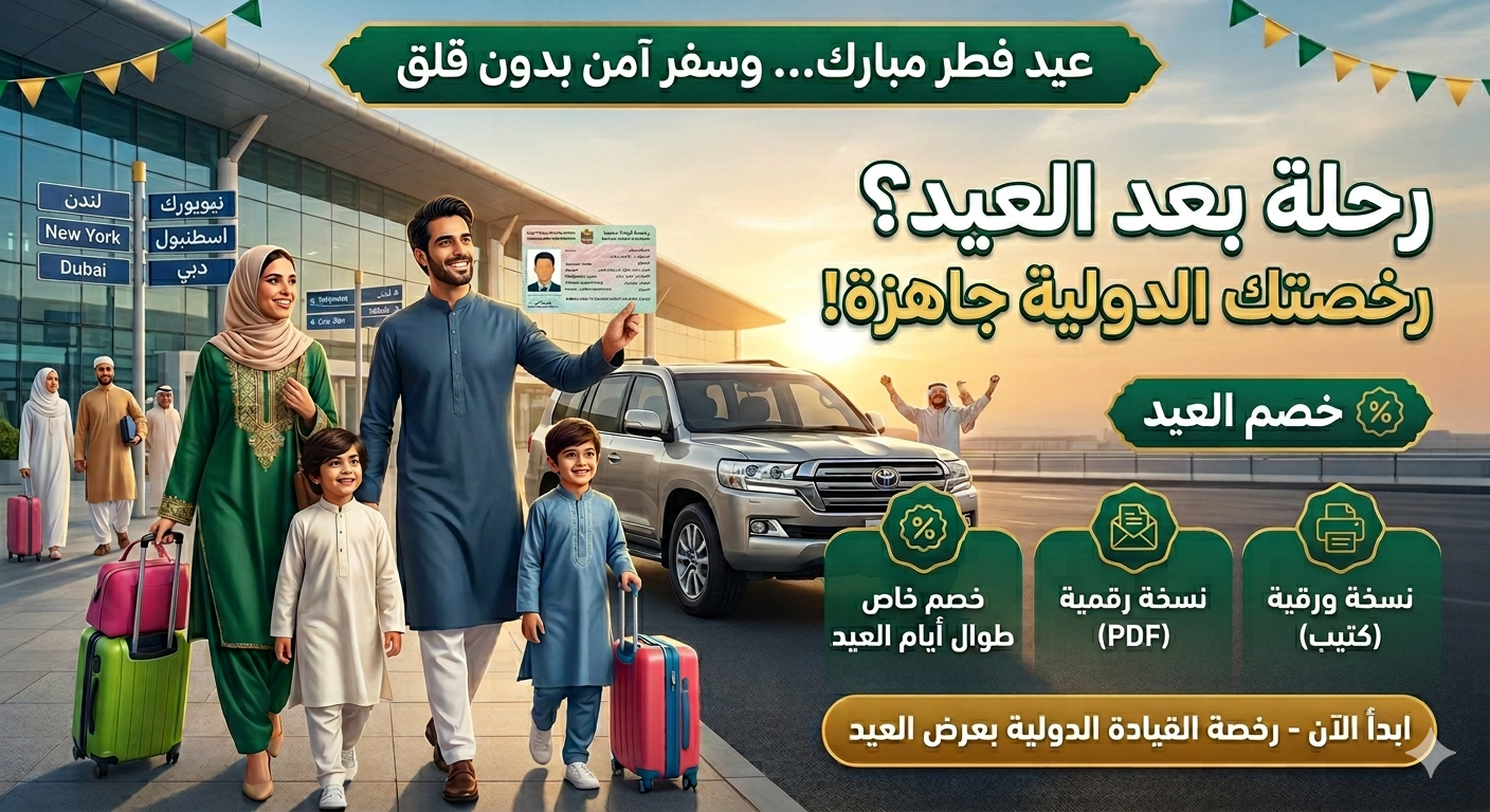 استخراج رخصة القيادة الدولية اونلاين