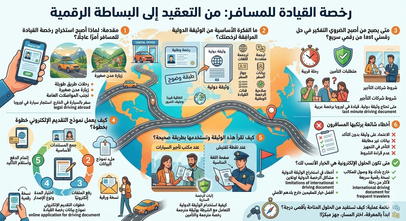 استخراج رخصة قيادة دولية
