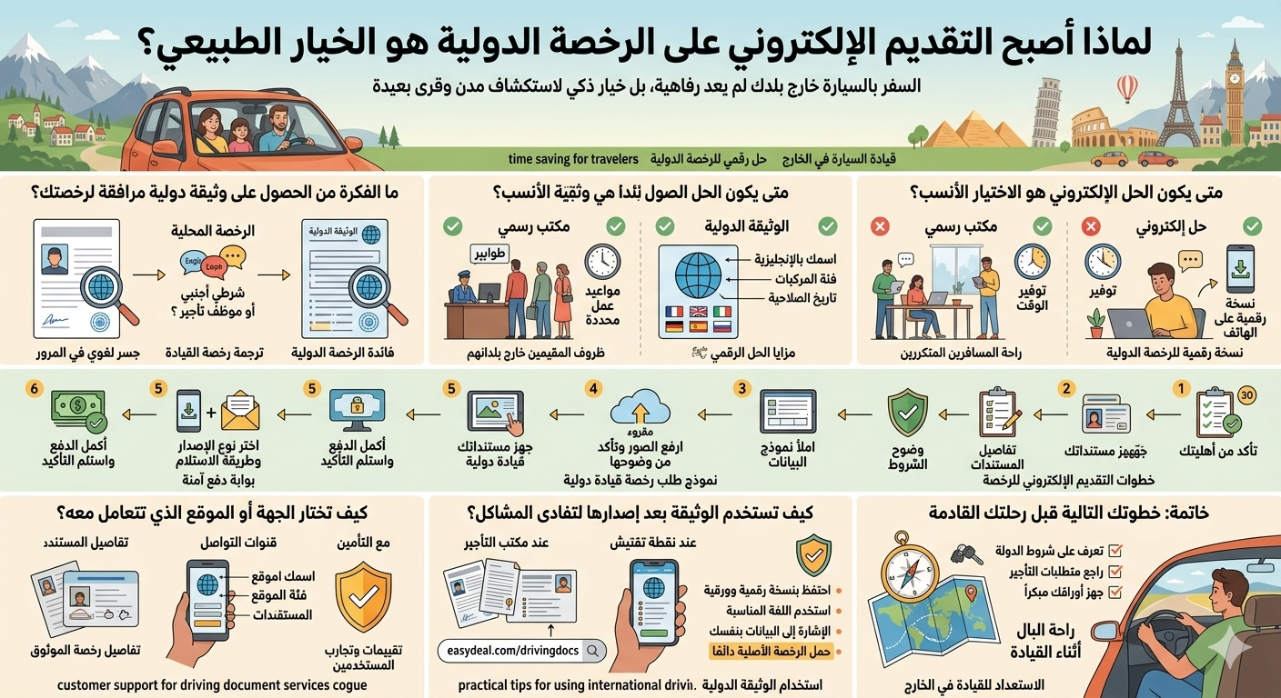 شركة رخصة قيادة دولية اونلاين الان سجل ب افضل سعر واسرع تنفيذ