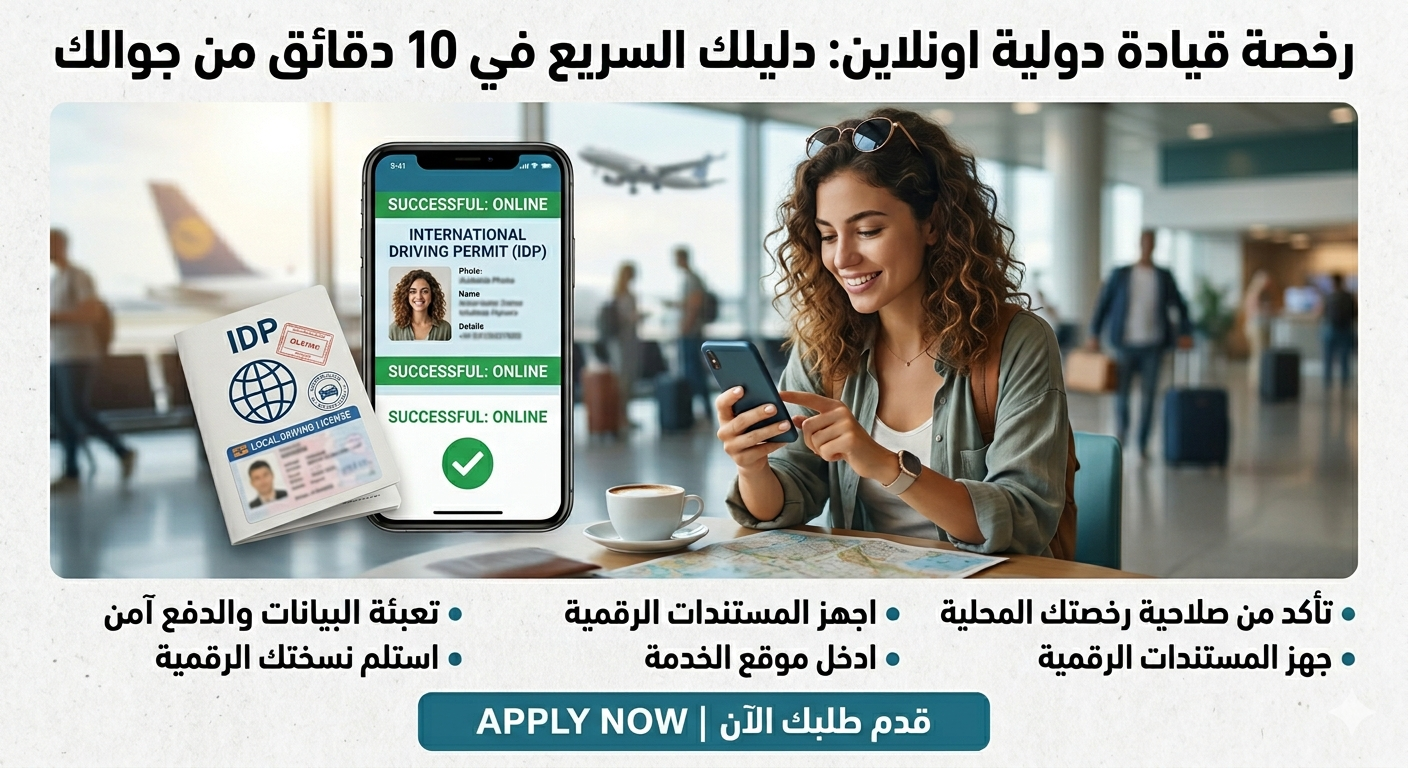 لستخرج رخصه القياده الدوليه الان في اسرع وقت