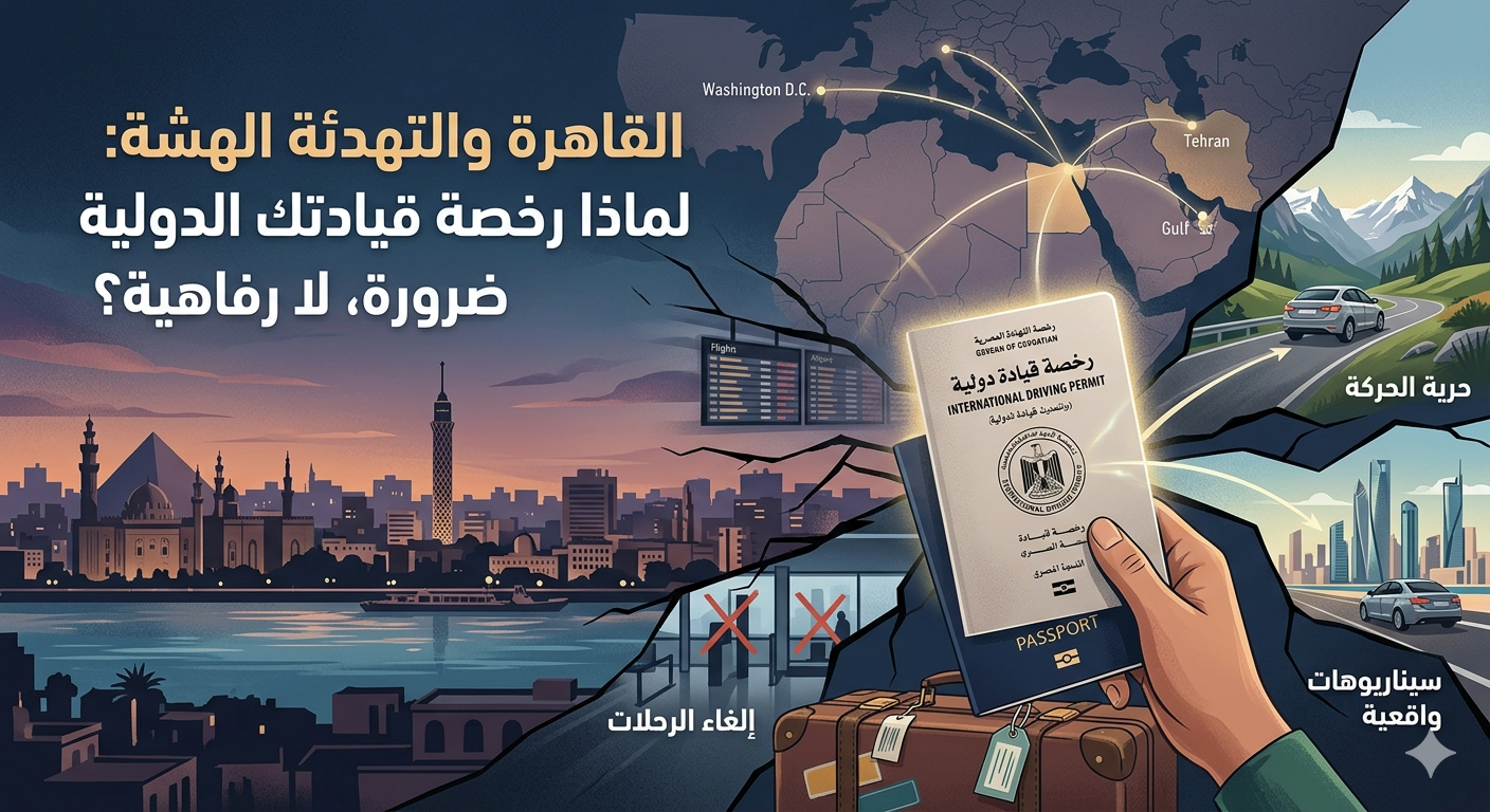 استخراج رخصه قياده دوليه اونلاين في مصر
