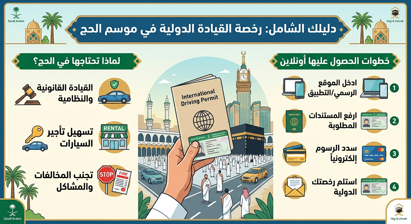 رخصه قياده دوليه موسم الحج