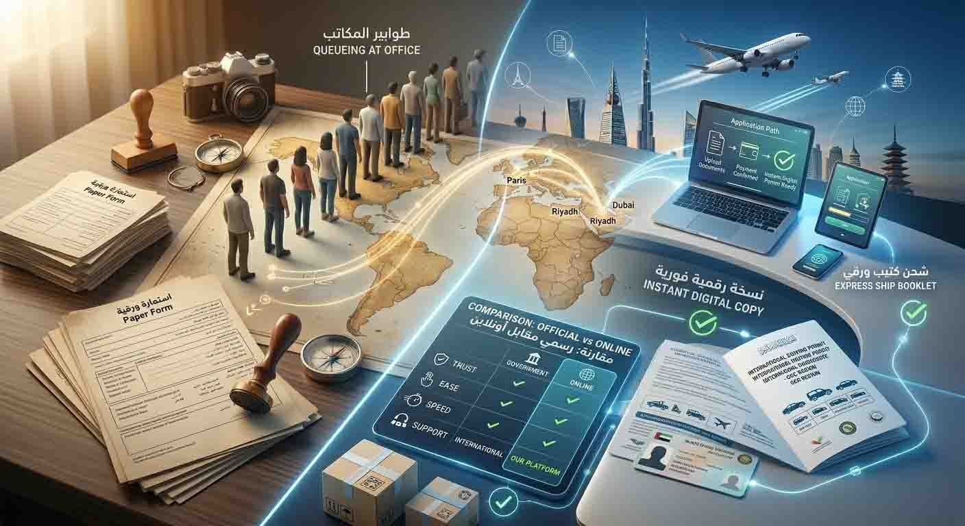 كيف يمكنك استخراج رخصه قياده دوليه اونلاين بسهوله