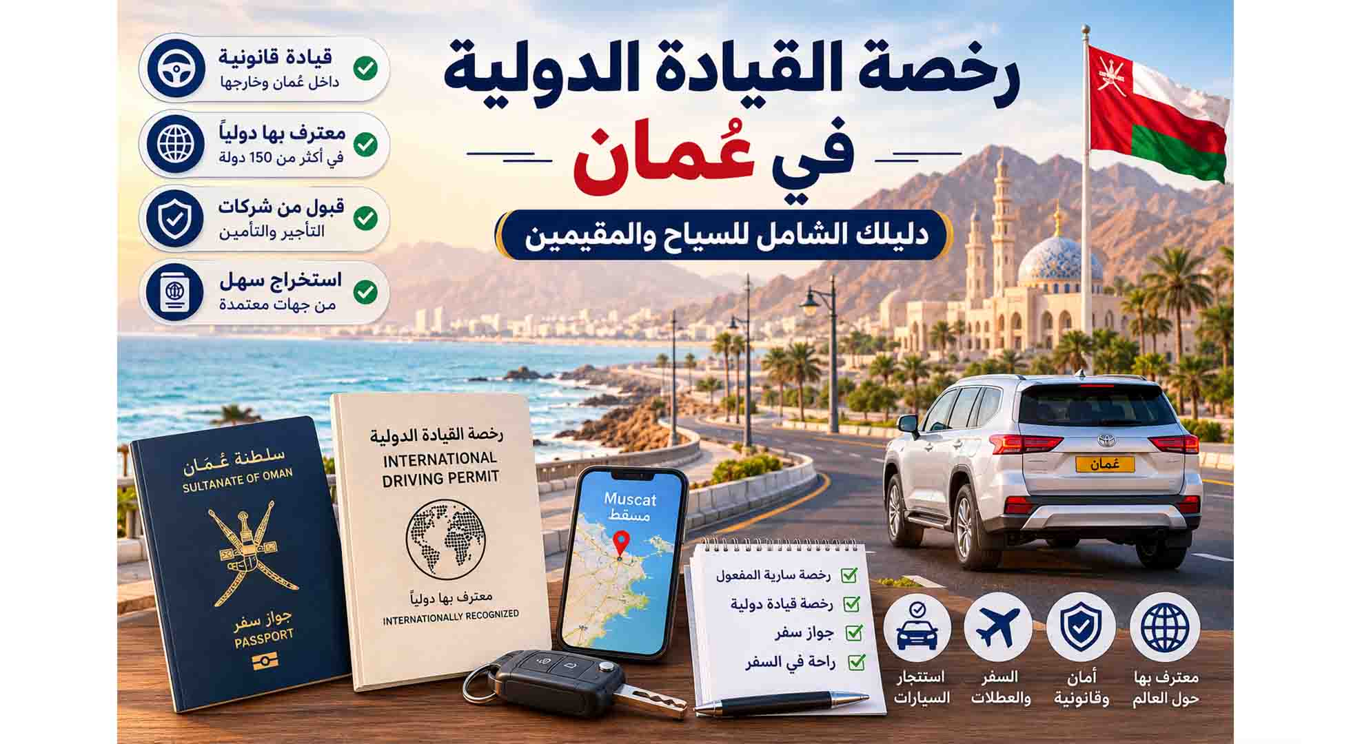 رخصه قياده دوليه اونلاين سلطنه عمان