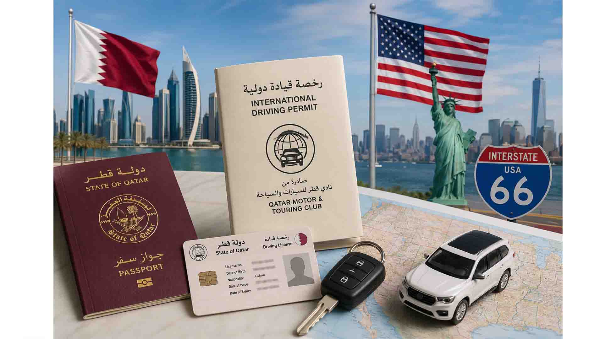 رخصه القياده الدوليه اونلاين قطر